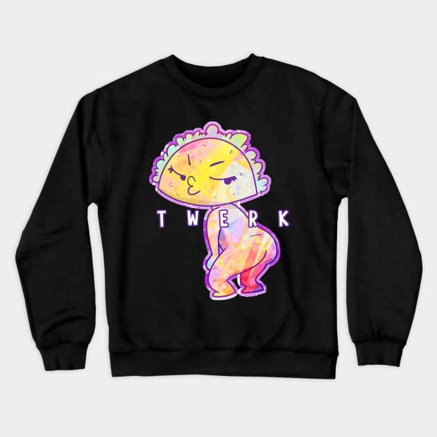 Twerking Taco Crewneck Sweatshirt by starjelli